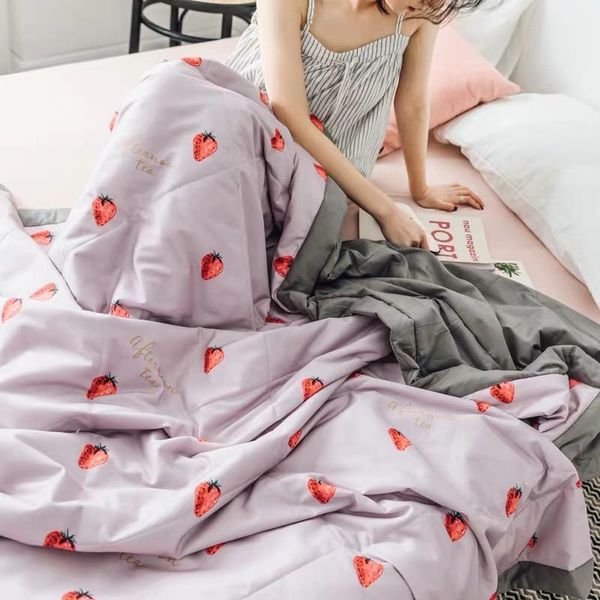 

comforters & sets 100% pure cotton lovely leaves soft comfortable quilts bedding comforter adults bedroom duvet summer cool qui