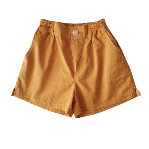 

shorts wlg girls solid kids trousers summer white pink blue yellow baby girl casual all match bottoms for 2-7 years, Black