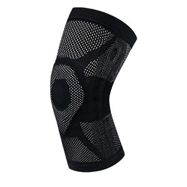 

elbow & knee pads 1pc strength breathable non-slip protector leg warmer running basketball legging sleeve support soccer, Black;gray