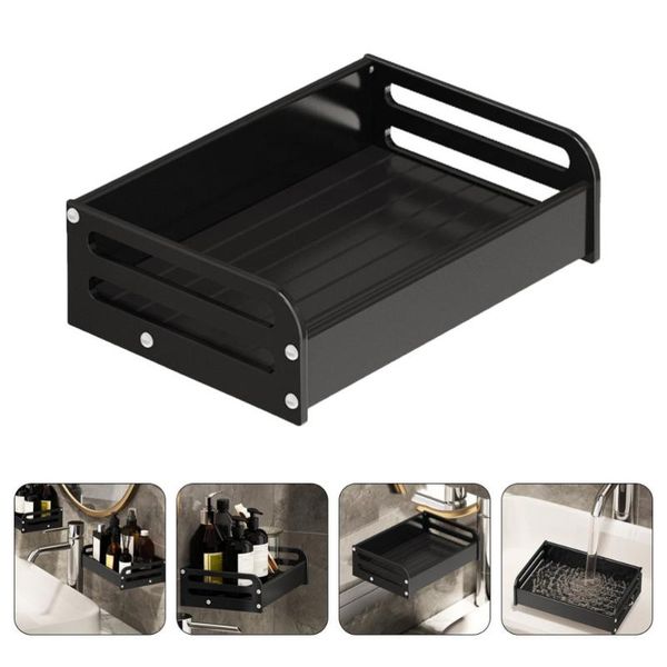 

other home decor 1pc multifunction sundries rack bathroom shower kitchen storage black