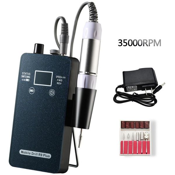 

nail drill & accessories rechargeable portable 30000rpm manicure machine electric for salon profession equipment tools