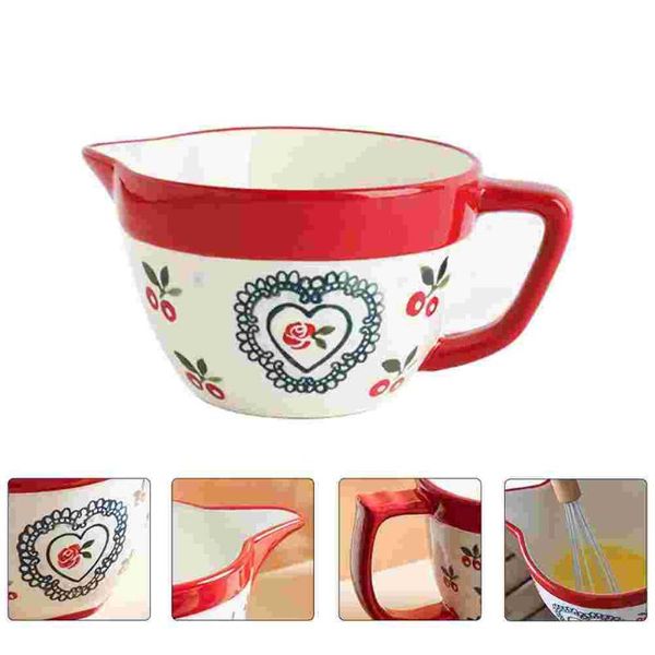 

bowls 1pc exquisite serving salad bowl fruit creative egg mixing (red)