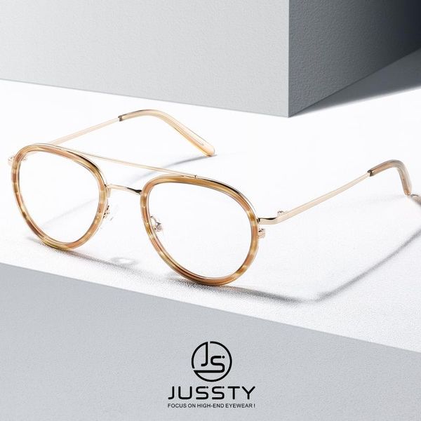 

fashion sunglasses frames myopia prescription eyeglasses frame male round aviation optical glasses men vintage acetate spectacles brand 2021, Black
