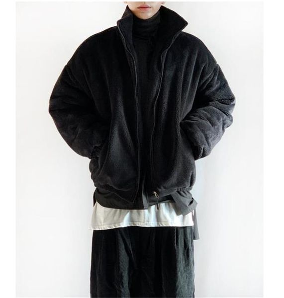

men's hoodies & sweatshirts sweater jacket personalized casual short cashmere spring and autumn trend cardigan loose large, Black