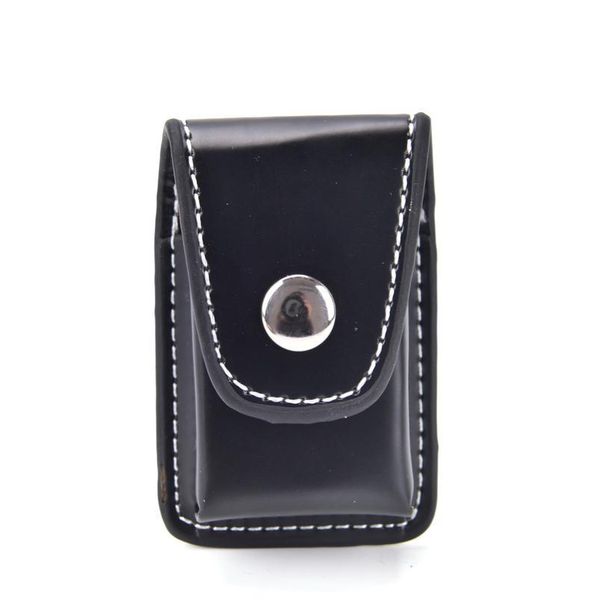 

black windproof cigarette lighter gift bag small box case for zippo super match high leather cover men box holde jlliul
