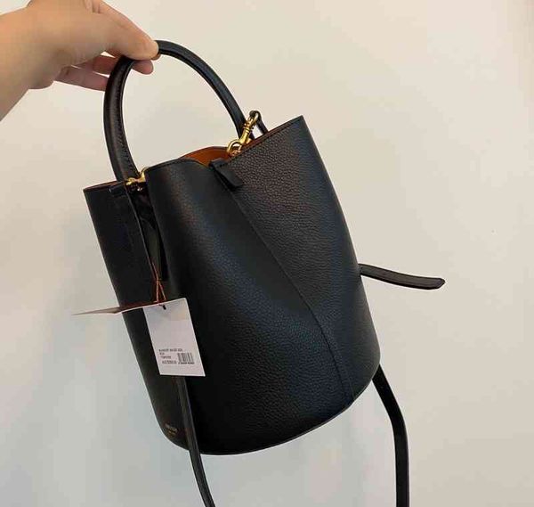 

oroton bucket bag layer lychee pattern cowhide one shoulder messenger for women