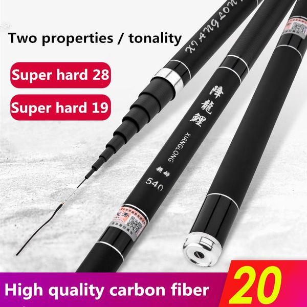 

vboni super light hard carbon fiber fishing rod freshwater hand pole 3.6/4.5/5.4/6.3/7/8/9m stream pole