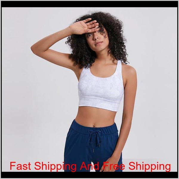 

lu-88 women sports bra light impact floral print backcross yoga bra push up running workout bra underwear qylndr hjfeeling, White;black