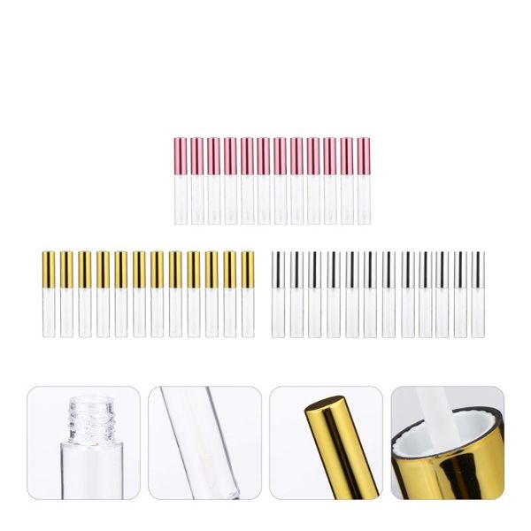 

storage bottles & jars 36pcs 10ml lip gloss tube diy lipstick cosmetic packing container for