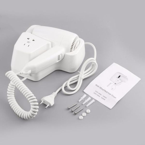 

eu plug wall mounted hair dryer household appliances hanging hair dryer abs for l home electric blower 1300w 220v security