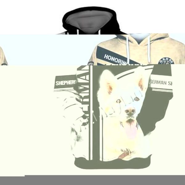 

men's hoodies & sweatshirts 3d german shepherd graphic hoodie harajuku alt clothing animal crossing streetwear oversized pullover qw-, Black