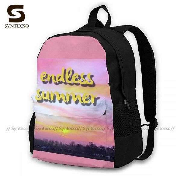 

backpack endless summer backpacks girl pattern cool polyester camping bags