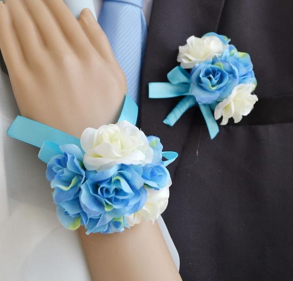 

decorative flowers & wreaths 2021 listing groom corsage boutonniere for party bride wrist flower bridesmaid rose decoration wedding
