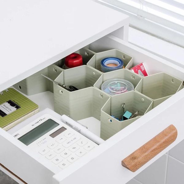 

storage drawers dividers for underwear socks belt scarf organizer space saving honeycomb drawer
