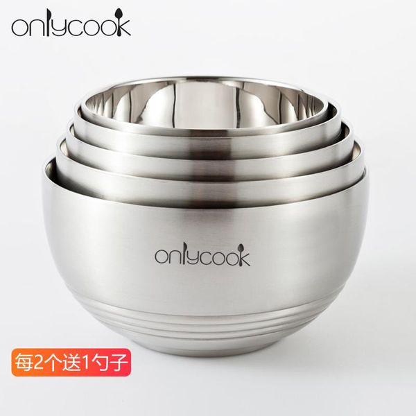 

bowls onlycook stainless steel bowl double insulated anti-scald increase capacity
