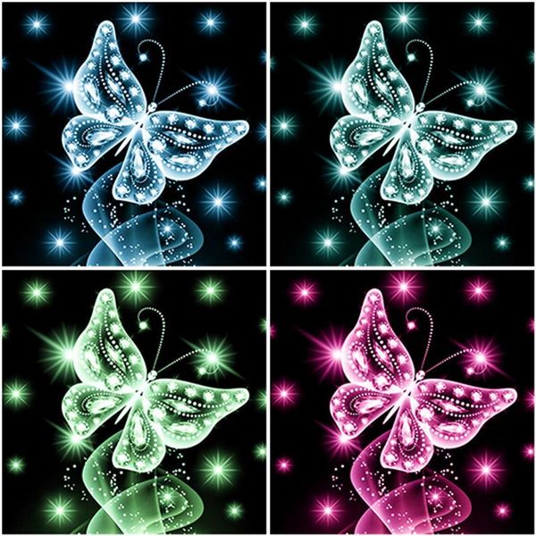 

diamond painting diy crystal butterfly 5d full round square rhinestone mosaic diamante embroidery cross stitch wall art gift