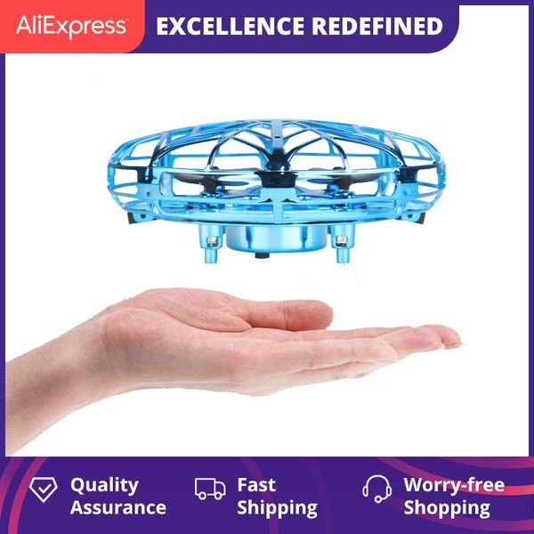 

drones mini helicopter rc ufo dron aircraft hand sensing infrared quadcopter electric induction toys for children drone