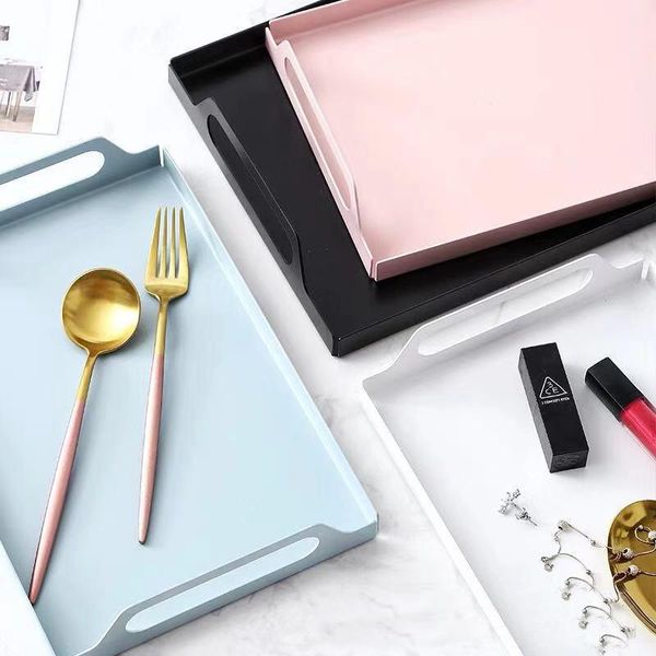 

kitchen storage & organization nordic metal plate scandinavia jewelry desktray for tableware home decor organizer