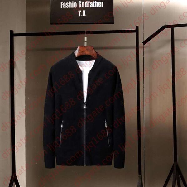 

2020 new fashion men winter embroidery sweaters o-neck long sleeve knitted sweatercoat imported-clothing plus size m- 3xl, Black