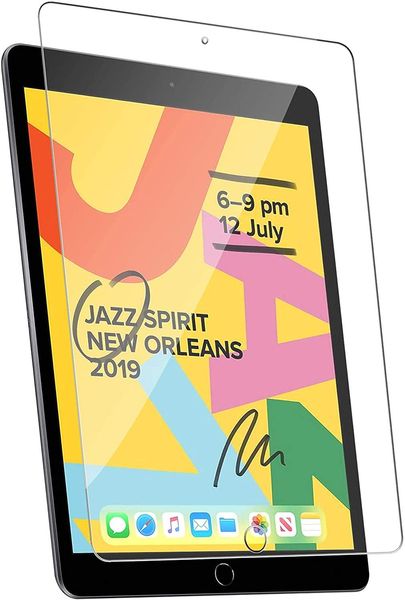 

matte screen protector anti glare tempered glass anti-scratch bubble for ipad 7th generation 10.2 2019 with retail paper package