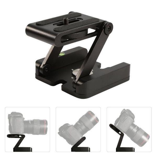 

tripod heads aluminum alloy z flex tilt head folding quick release plate camera stand holder for canon nikon sony dslr