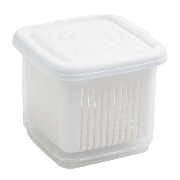 

storage bottles & jars multifunctional and detachable fridge boxes store fruit vegetable food condiment drain water with lid dust proof
