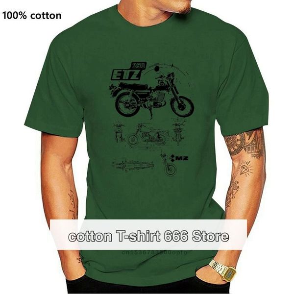 

men's t-shirts tees male harajuku fitness brand clothing t-shirt shirt mz etz 250 ddr kult fun motorrad biker mc ostalgie zone tee, White;black