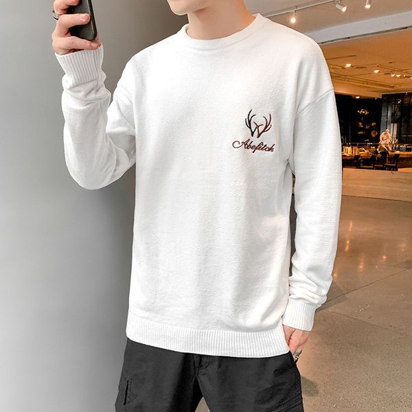 

sweater knit men's in autumn and winter 77, White;black