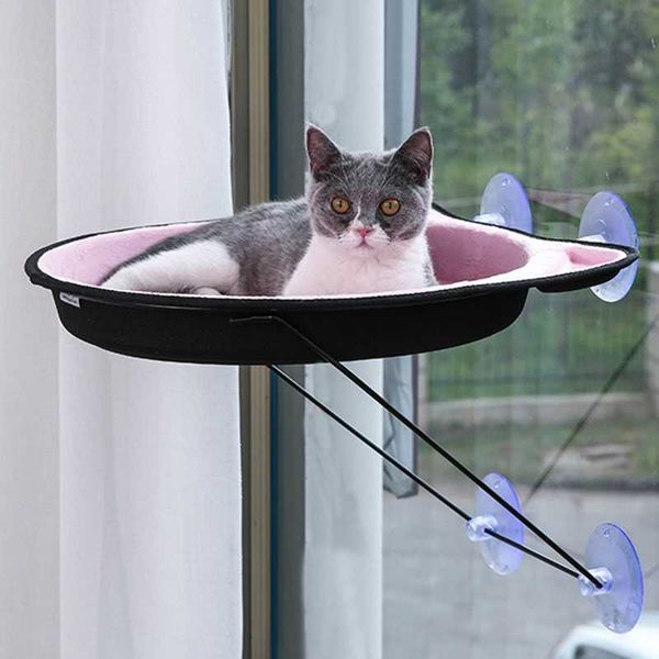 

cat beds & furniture pet window hammock cute kitty sleeping glass mounted cats bed suction cups pets kitten bask seat resting hanging