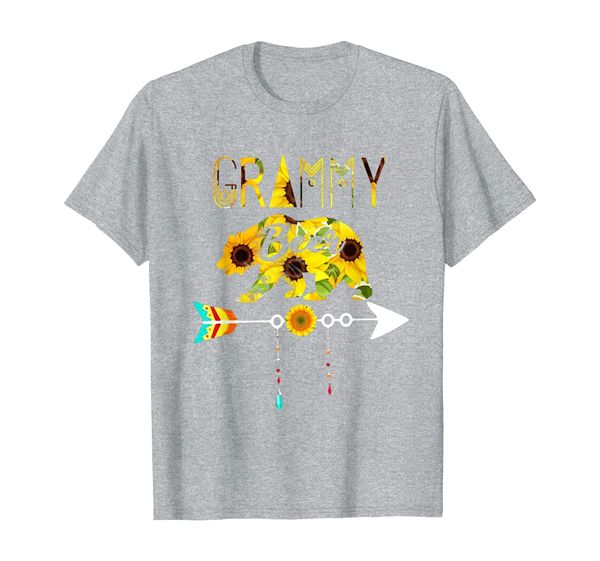 

grammy bear sunflower t-shirt funny mother father gift, White;black