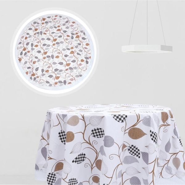 

table cloth 1pc waterproof leaf printed tablecloth chic for home (assorted color)