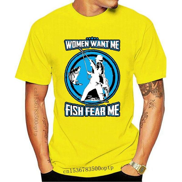 

men's t-shirts men t shirt women want me fish fear -fisherman t-shirt, White;black