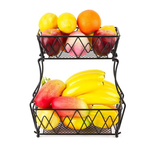 

storage baskets fruit basket nordic style vegetable metal container kitchen display tray decor