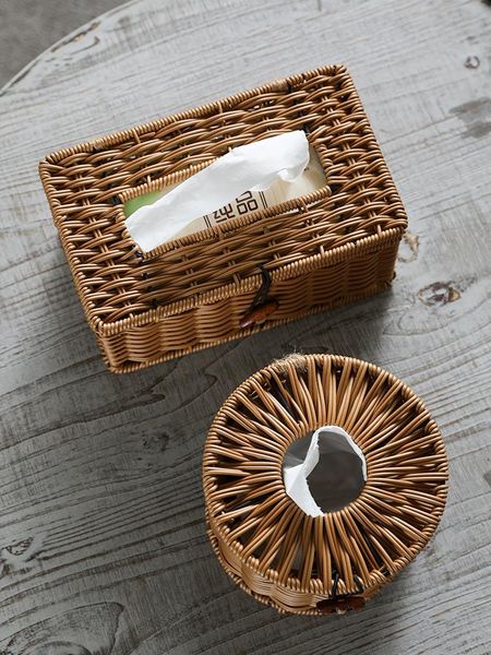 

tissue boxes & napkins the cane makes up a paper towel box of home sitting room smoke hand-woven chart drum el bathroom set ideas