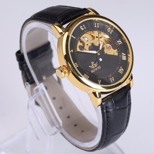 

sewor swarch manual arab rome ool fashion men's mechanical watch, Slivery;brown