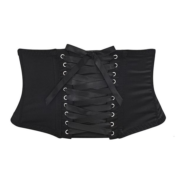 

costumes thin waist decoration women's elastic bone shaping belt bandage breathable abdominal, Black