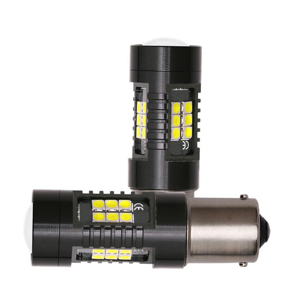 

emergency lights 2pcs p21w 1156 ba15s canbus car led bulb 3030smd auto reverse drl light 12v 24v automobiles lamp