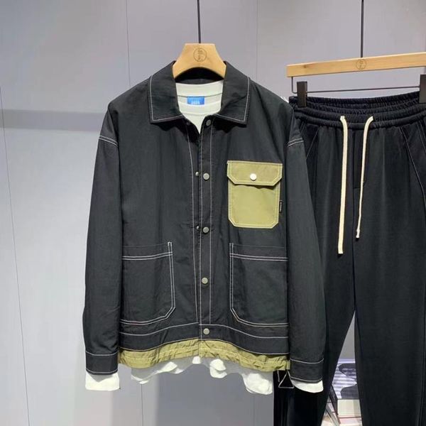 

men's jackets zk1988 fashion coats & 2021 runway luxury european design party style clothing, Black;brown