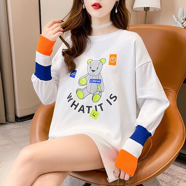 

women's jackets autumn stamp long sleeve anime female sweatshirt with graphic hood for women gnag, Black;brown
