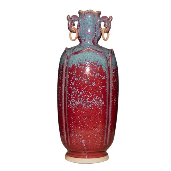 

china style souvenir red ceramic home ornaments arts and crafts artware