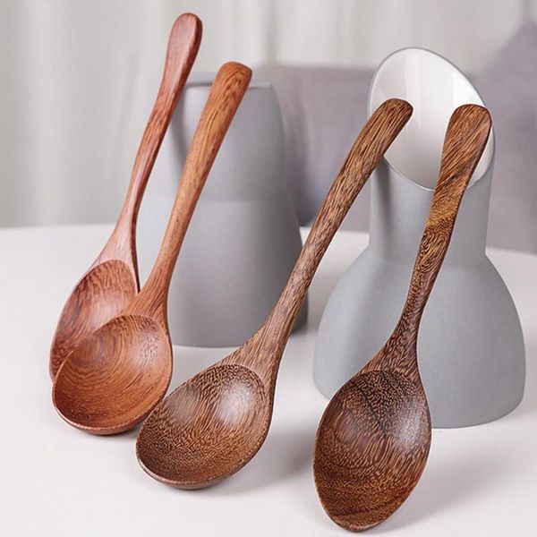 

spoons style retro rice spoon durable multipurpose wood portable soup for kitchen home cafe supplies accessories products