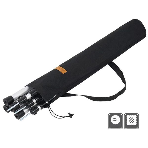 

fishing accessories tent camping poles organizer bag support pouch black storage outdoor supplies