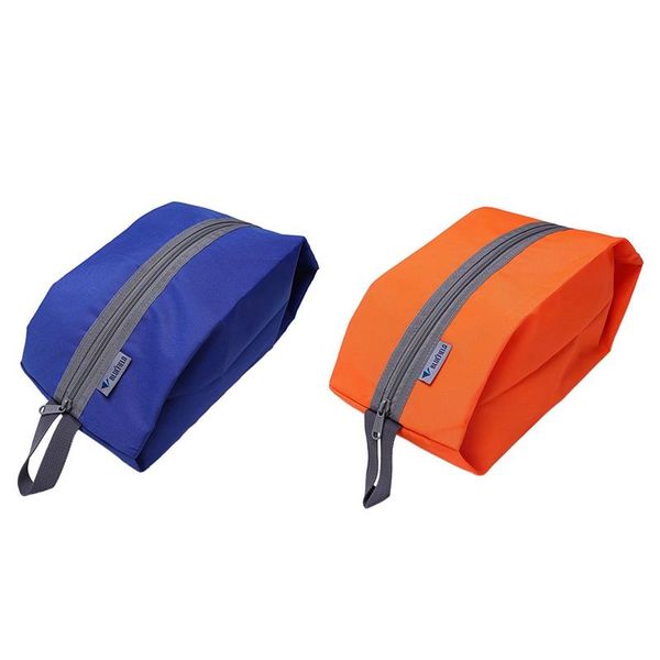 

outdoor bags bluefield 2 pcs durable ultralight camping hiking travel storage waterproof oxford swimming bag kits, orange