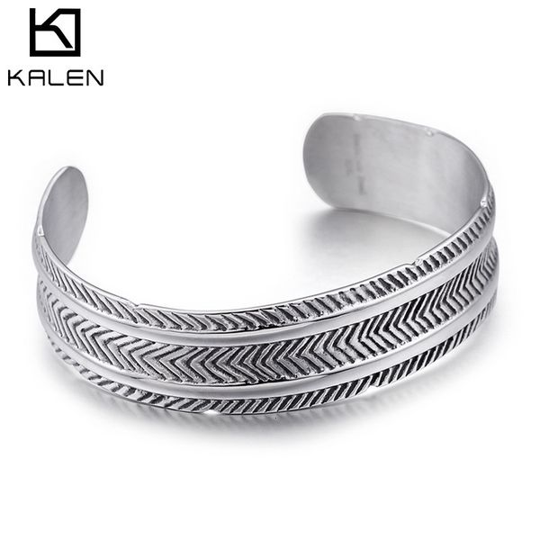 

bangles bracelet stainless steel jewelry men's fashion creative simple titanium, Black
