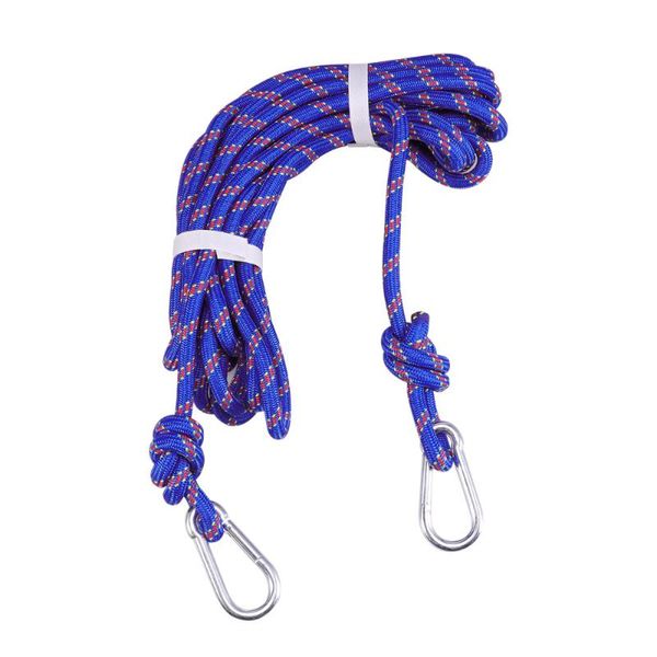 

10m tree climbing safety sling rappelling rope auxiliary cord equipment (blue)