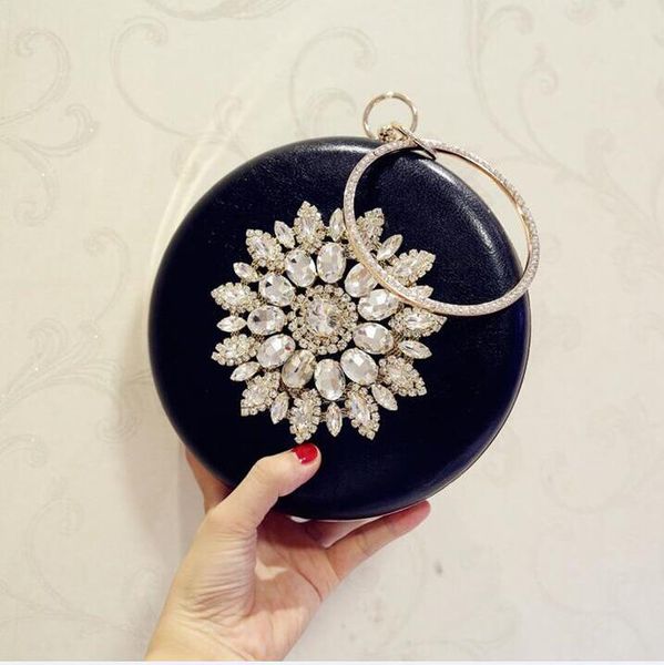 

hbp golden diamond clutch evening bags chic pearl round shoulder bags for women 2020 new luxury handbags wedding party clutch purse a0020