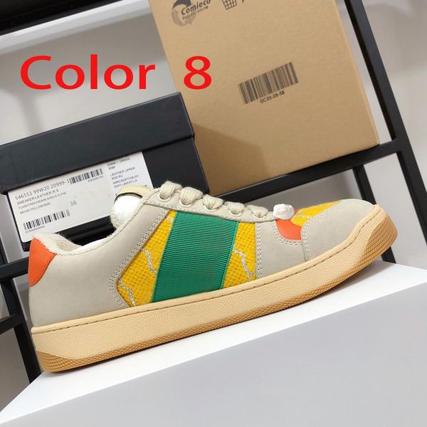 

comfortable thick-soled mens fitness and leisure sports shoes womens travel leather lace-up skateboard high-quality cowhide fashion letters