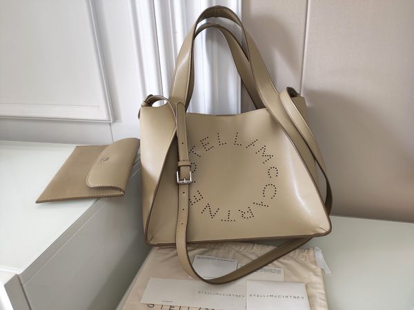 

stella mccartney women handbags fashion shopping bag medium size pvc leather lady handbag with purse 31*25*13cm o6nk