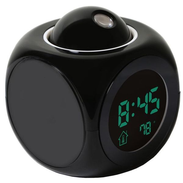 

other clocks & accessories digital lcd projection led display time snooze alarm clock temperature backlight shadow gift projector voice talk