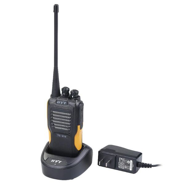

walkie talkie hyt tc-610 5w portable two way radio 1200mah standard battery